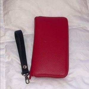 Red and black wristlet